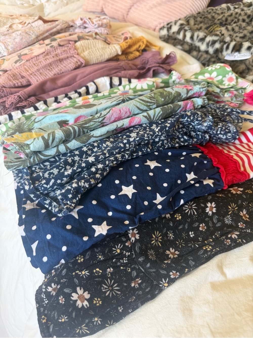 Bundle of 11 Dresses & Jumpers 2T 3T Mixed Prints Summer Cute Florals Tanks - Picture 4 of 15